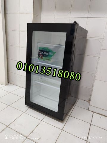 تلاجه مينى بار باب زجاج شفاف 4.5قدم من تميمة 01013518080