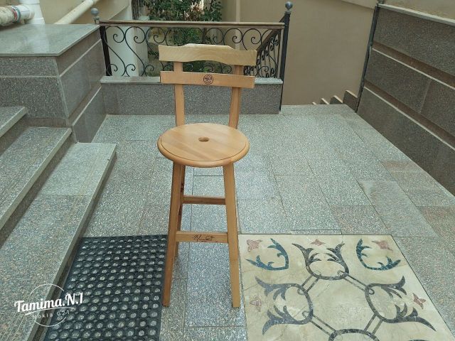 كراسى بار خشب زان من تميمة  01013518080 5