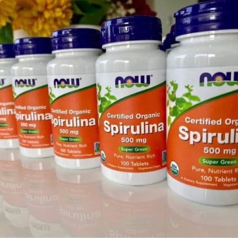حبوب سبيرولينا 500 الغنية بالفيتامينات 100 قرص Spirulina 2