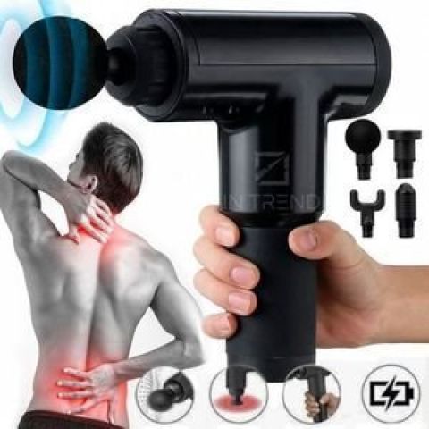 جهاز المساج المسدس متعدد الاستخدام - Fascial Gun لتخفيف الآلام وا