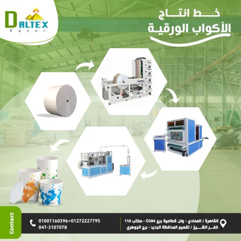  خطوط إنتاج الأكواب الورقية