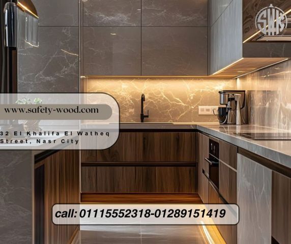 اشهر شركة مطابخ في عباس العقاد WOODKITCHEN للمطابخ والدرسينج روم 