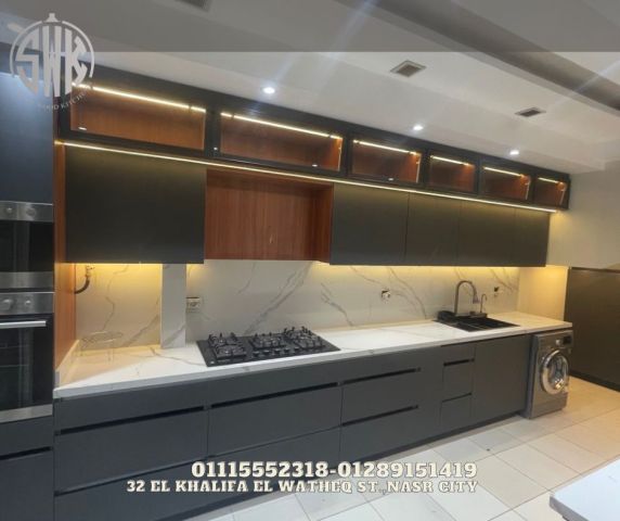 أحسن شركات مطابخ بى فى سي safety Wood للمطابخ والدريسنج روم