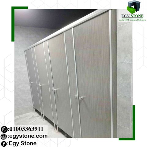 تركيب قواطيع كومباكت للحمامات hpl