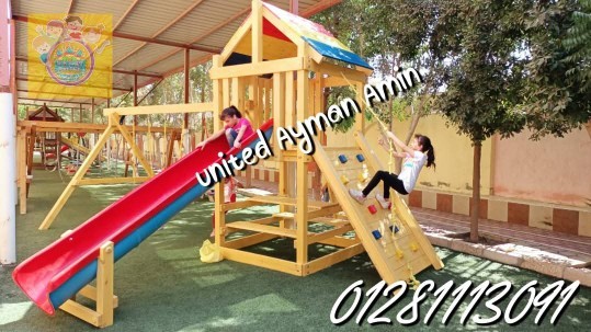 مجمعات خشبية مقاسات كبيره وصغيره زحاليق ومراجيح  8