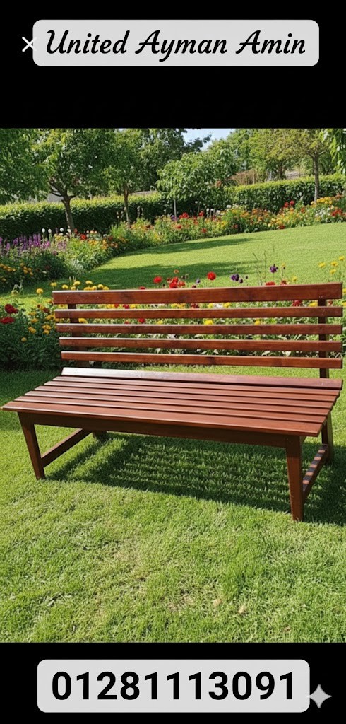 بنش خشب للحدائق 3