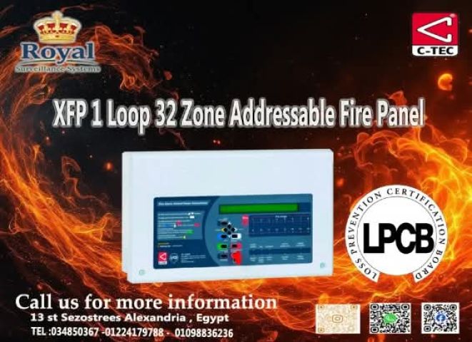 لوحة إنذار الحريق الذكية XFP (CAST Protocol)