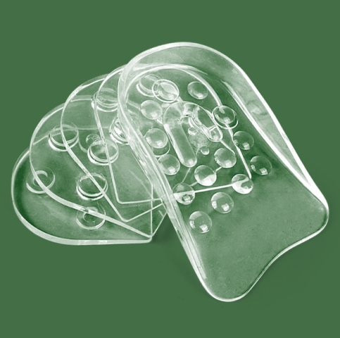 الكعب السيليكون 10قطع لراحة القدم وزيادة الطول 5 سم 2