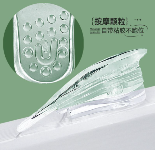 الكعب السيليكون 10قطع لراحة القدم وزيادة الطول 5 سم 3