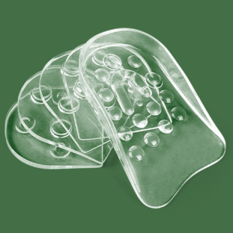 الكعب السيليكون 10قطع لراحة القدم وزيادة الطول 5 سم 2