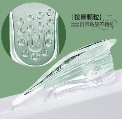 الكعب السيليكون 10قطع لراحة القدم وزيادة الطول 5 سم 3