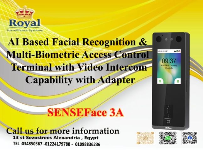 الحل الأقوى للأماكن المفتوحة والشركات الكبرى.. ZKTeco SENSEFace 3