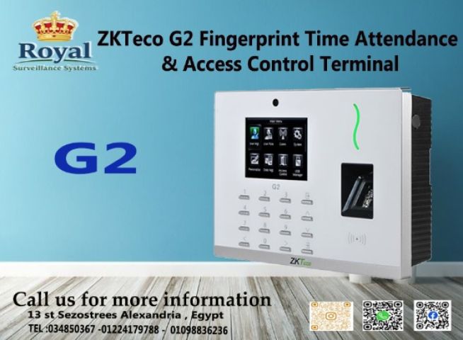 جهاز ZKTeco G2 - الحل الأمثل لإدارة الحضور والانصراف للمؤسسات الك
