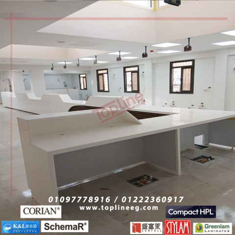 كوريان كاونترات استقبال corian 2