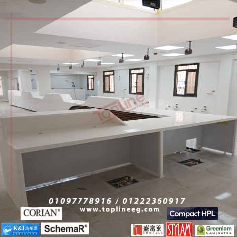 كوريان كاونترات استقبال corian 7
