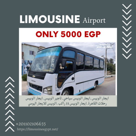 ايجار اتوبيس مرسيدس 50 راكب VIP للسياحة والرحلات | ليموزين مصر 6