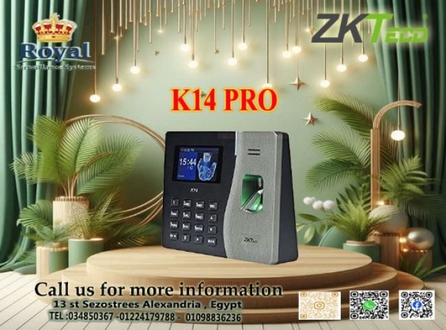 تحكم تام وكفاءة قصوى: جهاز ZKTeco K14 Pro لإدارة الحضور والانصراف