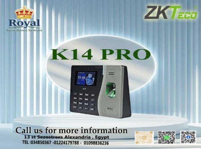 تحكم تام وكفاءة قصوى: جهاز ZKTeco K14 Pro لإدارة الحضور والانصراف