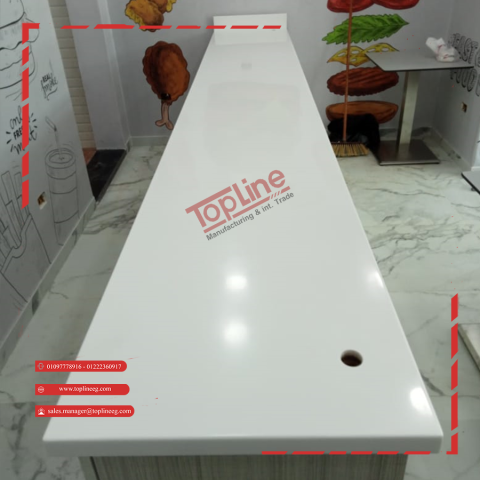 - Corian - Kitchen - topline - مطابخ - شركات مطابخ - كوريان ابيض  3
