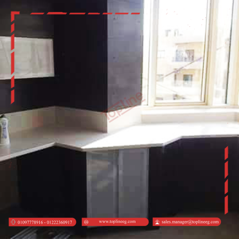 - Corian - Kitchen - topline - مطابخ - شركات مطابخ - كوريان ابيض  4