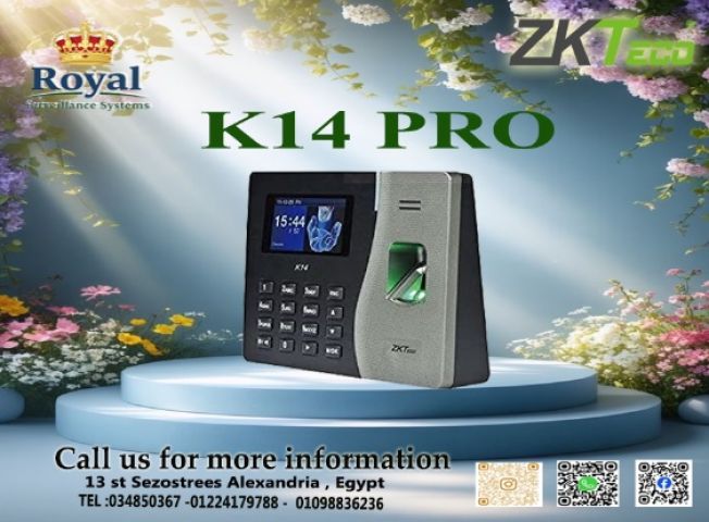 تحكم تام وكفاءة قصوى: جهاز ZKTeco K14 Pro لإدارة الحضور والانصراف