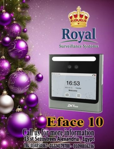 اجهزة حضور و انصراف في اسكندرية EFACE 10 BY ZKTECO