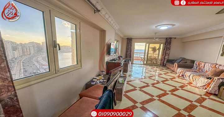 شقة للبيع في الاسكندرية سيدي بشر علي البحر مباشرة 225 متر 2