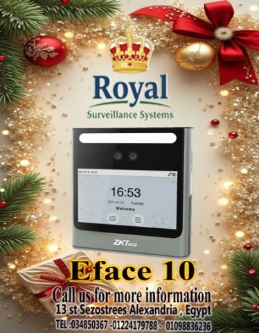 اجهزة حضور و انصراف في اسكندرية EFACE 10 BY ZKTECO