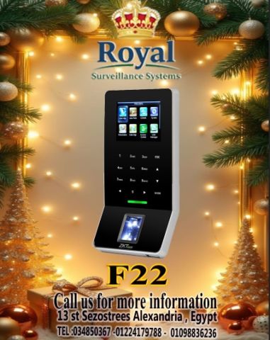 جهاز الحضور والانصراف F22 من ZKTeco دلوقتي بـ خاصية الواي فاي Wi-