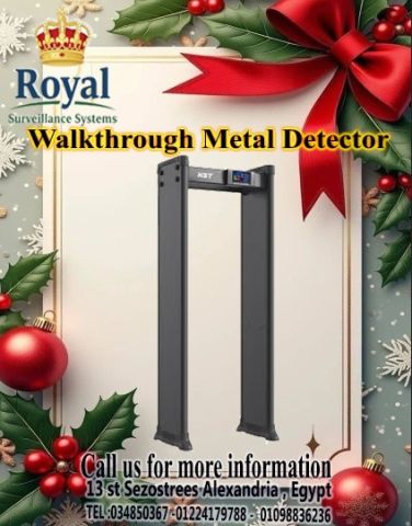 عزز أمن مؤسستك بأحدث تقنيات الكشف عن المعادن (6 Zones) ?️✨