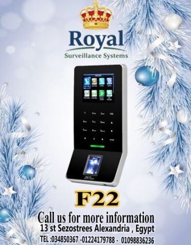 جهاز الحضور والانصراف F22 من ZKTeco دلوقتي بـ خاصية الواي فاي Wi-