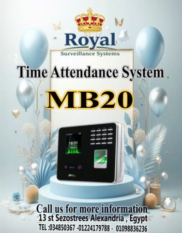 نظم حضور وانصراف موظفيك بلمحة عين مع جهاز MB20 المتعدد التقنيات