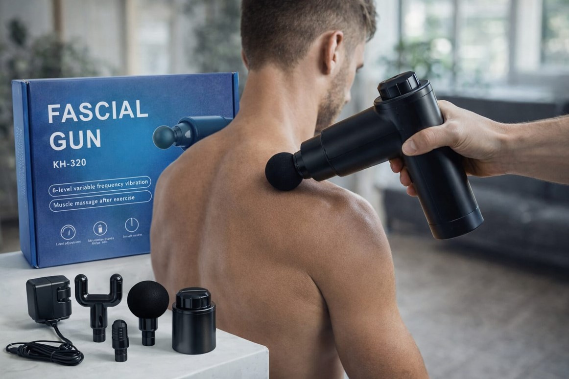 راحة العضلات بقت أسهل مع جهاز المساج الذكي Fascial Gun 2
