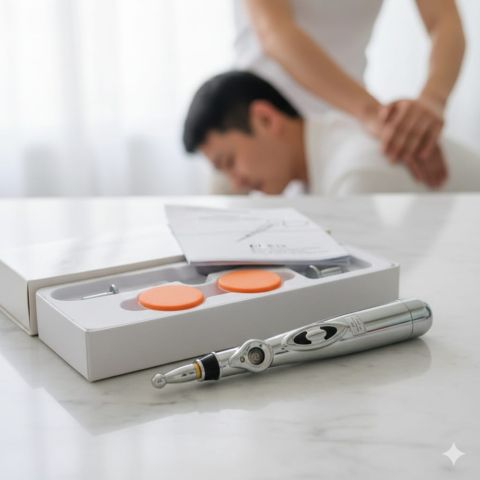 قلم الوخز بالإبر الإلكتروني تخفيف الآلام والتدليك01140963128