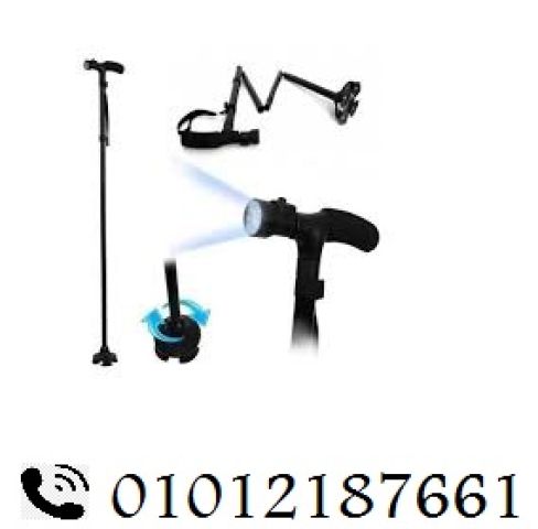 عصا كبار السن بكشاف 