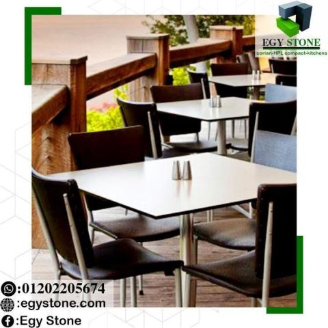 ترابيزات مكتبك او مطعمك الكومباكت مع شركة ايجي ستون