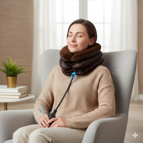 مخدة الرقبة الهوائية – استرخاء في دقائق