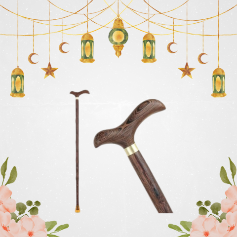 مشي آمن لكبار السن مع العصا الخشبية 01140963128