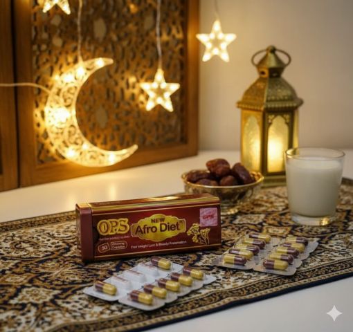 كبسولات أفرو دايت أوبي إس – قوة مركزة للتخسيس الذكي!