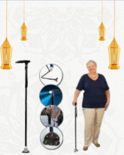 عصا ماجيك كين للكبار - إضاءة مدمجة لضمان الأمان01140963128