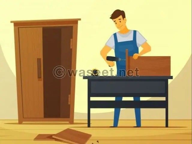 نجار تصليح غرف النوم والبيبان وتركيب كوالين موبليات وانتيكات - ال