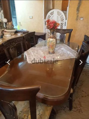 للبيع سفرة كاملة خشب زان  3