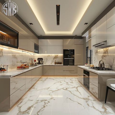 ? ديكورات مطابخ مودرن حديثة SAFETY WOOD للمطابخ والدريسنج روم ?