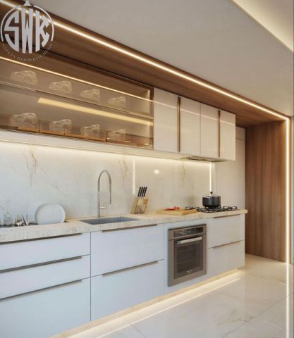 تصميمات مطابخ خشب حديثة SAFETY WOODKITCHEN للمطابخ والدرسينج روم 