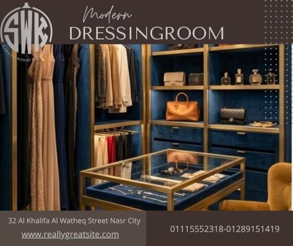 أحدث صور دريسينج روم مقفول زجاج SAFETY WOOD للمطابخ والدريسنج روم