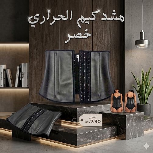 احصلي على خصر منحوت فوراً مع مشد كيم الحراري الأصلي