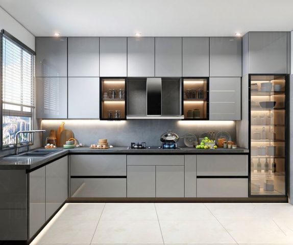 أفضل مطابخ بولى لاك SAFETY WOODKITCHEN للمطابخ والدرسينج روم 