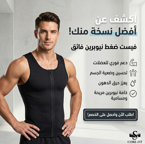 مشد YOUNG BODY الرجالي هيغير شكلك فورًا ويخليك أنحف