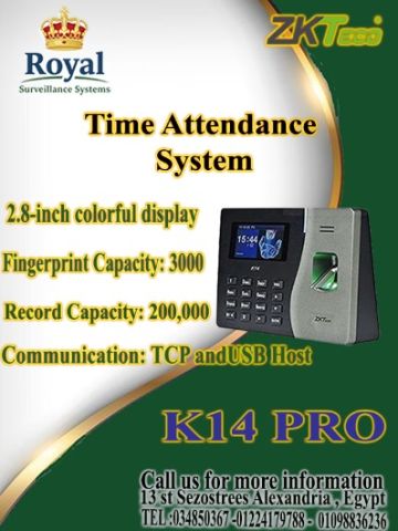 ودّع فوضى السجلات الورقية.. وانتقل بذكاء إلى ZKTeco K14 Pro!