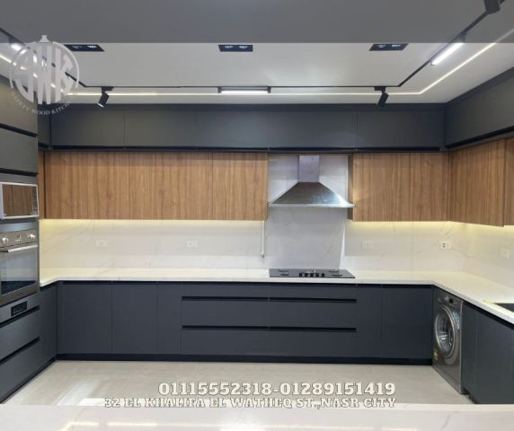 اسعار مطابخ خشب مودرن 2026  SAFETY WOOD للمطابخ والدريسنج روم 